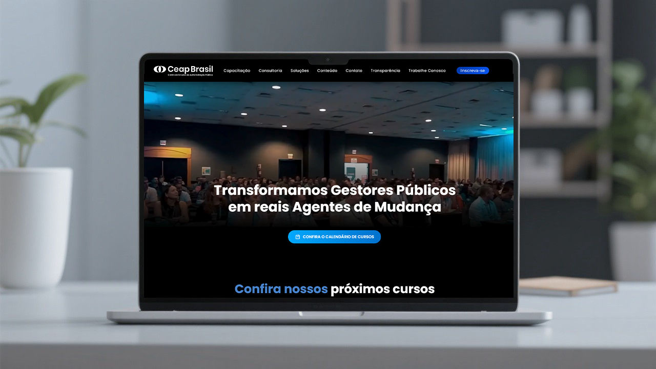 Site institucional CEAP Brasil construído pela Solvy